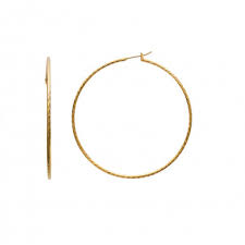 L'or est en plus un métal. Boucles D Oreille Creoles Plaque Or Diametre 6 Cm Collection Zanzybar