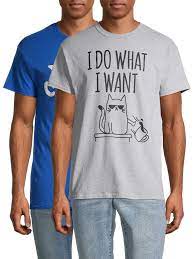 I do what i want. Buy Y All Crazy I Do What I Want Men S And Big Men S Graphic T Shirt 2 Pack Online In Indonesia 930889303
