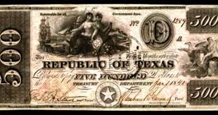 I Love Texas Purely Texas Republic Of Texas Banknotes Money Texas History