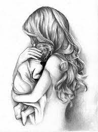 Pin By Rebecca Byford On Idei Mother Art Baby Art Pencil Drawings