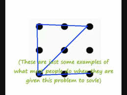 There is no requirement to use thin pencil lead, but there is something as an accepted definition of a line. How To Connect Sovle The 9 Dots Problem Youtube