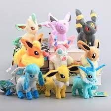 Full 9 Set Eevee Sylveon Vaporeon Umbreon Leafeon Flareon Etsy In 2021 Pokemon Stuffed Animals Pokemon Eevee Eevee Plush
