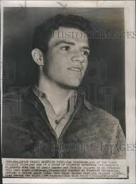 1953 Press Photo Jon Lindbergh Atlantic filer climber party California Mt  Shasta