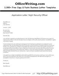 Application Letter Night Security Officer We Have Over 3 000 Free Sample Letters Letter Business Letter Template Letter Templates Business Letter Sample