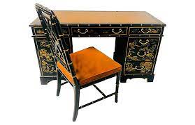 Lowest price guarantee, fast shipping, layaway plans & more! Von Meyer Ltd Drexel Ebonized Chinoiserie Desk Chair One Kings Lane