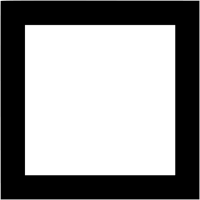 Black square outline icon - Free black shape icons