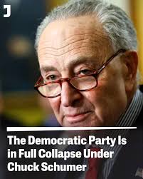 Without a massive change in leadership, strategy, political pitch, or all  of the above, the Democratic Party under Sen. Chuck Schumer is basically  dead in the water:  https://jacobin.com/2025/03/democratic-party-collapse-chuck-schumer