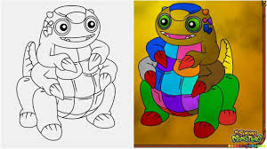 Holiday coloring pages my singing monsters coloring pages free. My Singing Monsters Coloring Book Some Monster Piece Paintings By Me Youtube