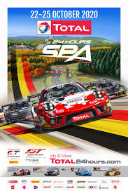 The adac had held its first 1000 km nürburgring sports car racing event in 1953. Official Race Poster Adds Vibrant Autumn Colours To Total 24 Hours Of Spa Build Up Intercontinental Gt Challenge Powered By Pirelli
