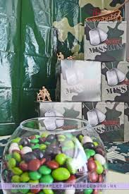 Find amazing party supplies for a camouflage party! Army Themed Party Decoration Ideas