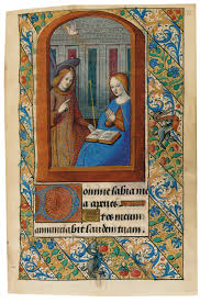 BOOK OF HOURS, in Latin and French, ILLUMINATED MANUSCRIPT ON VELLUM.
