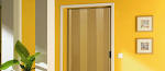 Porte accordon vitre Grosfillex Larya PVC teck 2x cm Brico