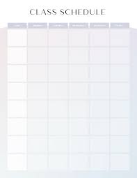 :) just decided to make a little video showing how i made my planner for school. Free Modern Class Schedule Template Customize With Picmonkey
