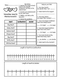 Valentines Measuring Inches Centimeters