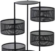 Amazon.com: DRMEE Utility Cart on Wheels, 5 Tier Round ...