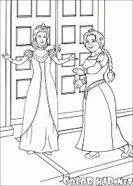 A fun coloring page of the animation movie shrek enjoy this coloring page for kids that are fans of shrek. Coloring Page Princess Fiona And Her Mother