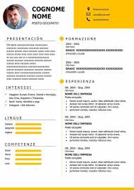 Modèles de cv européens à télécharger dans les principales langues de l'union européenne. Curriculum Vitae Modello Europeo Da Compilare Word