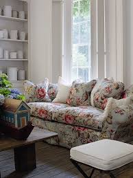 June Rayfus Interiors Shabby Chic Living Room Furniture Floral Sofa Chic Living Room
