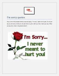 I M Sorry Quotes By Quoteshunter Issuu