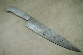 Hawaiian koa, acacia koa, is a species revered by the hawaiian kings. Blank Blade 14 Damascus Kitchen Chef S Knife Custom Handmade