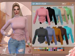 Sims 4 downloads · cc · clothes · hair · furniture · mods · custom content. Dansimsfantasy The Sims 4 Clothing Female Dsf Sweater