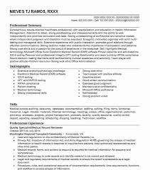 Medical Record Reviewer Hedis Abstractor Resume Example