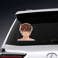 Anime motivation has you covered! Manga Anime Boy With Blue Eyes And Brown Hair Sticker