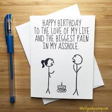 Birthday Card For Lover Funny Happy Birthday Card For Boyfriend Girlfriend Cute Etsy Happy Birthday Card Funny Happy Birthday Husband Happy Birthday Boyfriend