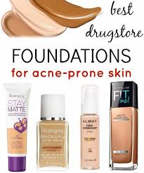 best foundations for acne