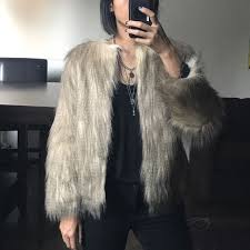 Zara Fur Jacket Fur Jacket Shaggy Faux Fur Coat Jackets