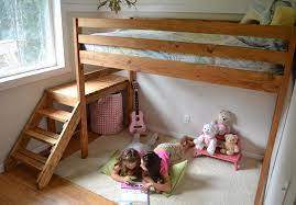 | do it yourself home projects from ana white. Camp Loft Bed With Stair Junior Height Ana White