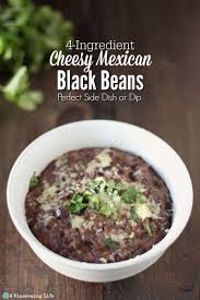 Cheesy Mexican Black Beans Recipe Side Dish Or Dip Recipe Mexican Side Dishes Mexican Black Beans Bean Recipes