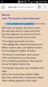 Success By Henry Wadsworth Longfellow From The Ladder Of St Augustine Longfellow Beautiful Poetry St Augustine
