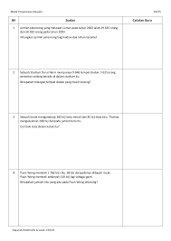 Answer answers a, b, c and d. Modul Penyelesaian Masalah Matematik 5