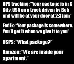 Ups Vs Fedex Vs Usps Vs Amazon Funny Quotes Funny Thoughts Really Funny