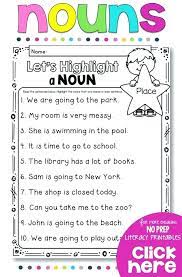 Gerunds and verbal nouns are two noun forms that are derived from verbs. Verb Worksheet Reading Books Kids Graders Noun Worksheets 1st Grade Sumnermuseumdc Org