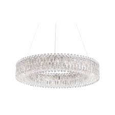 Good for dining room, foyer, entryway, family room, bedroom, living room and more! Schonbek Rs8349n 401s Polished Stainless Steel Sarella 18 Light 36 Wide Crystal Ring Chandelier With Clear Swarovski Crystals Lightingshowplace Com