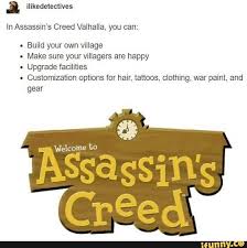Pin By Livi Leigh On Assassins Creed In 2020 Stupid Funny Memes Funny Games Animal Crossing Memes