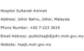 And address is hospital sultanah bahiyah jalan langgar, 05460 alor setar, malaysia. Hospital Sultanah Aminah Address Contact Number Of Hospital Sultanah Aminah