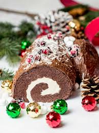 Christmas Yule Log Cake Buche De Noel Recipe Yule Log Cake Fun Holiday Desserts Christmas Yule Log