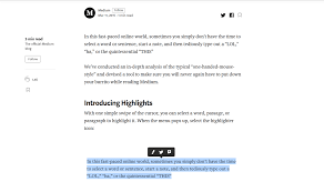 Notice how the writer both tells his story with details. How Highlights On Medium Changed Publishing Forever Productboard