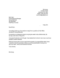 How to a letter of resignation. Free Resignation Letter Format Tips Samples