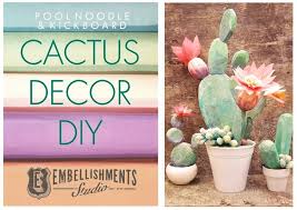 Bring a touch of southwest style to your bathroom with these cacti that hide powder room essentials. Using Pool Noodles And Kickboards You Can Create A Fun And Colorful Cacti Garden Artist Designer And Prop Maker Aaron Christe Cactus Decor Cactus Cactus Diy