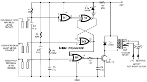 Low Cost Water Pump Controller Schematic Design Water Pumps Circuit