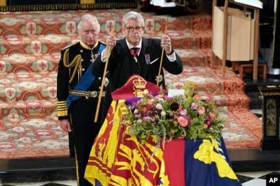 Queen Elizabeth's State Funeral Held at Westminster Abbey in London