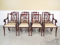 36230 Set 8 Federal Lyre Back Style Mahogany Dining Room Chairs New Dining Room Chairs Chair Dining Chairs
