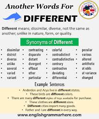 Find another word for blessed. Another Word For Different What Is Another Synonym Word For Different English Grammar Here