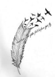 Meaningful Birds Of A Feather Flock Together Quotes Sleeping With Sirens Quotes On Tumblr Feather Tattoos Siren Tattoo Feather Tattoo Colour