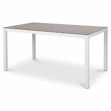 Exterieur promo salon jardin castorama encastrable luxe. Table De Jardin En Metal Janeiro Blanche 150 X 90 Cm Castorama