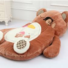 Giant Sleeping Bag Soft Plush Animal Beanbag Bed Carpet Tatami Sofa Mat 3 Models With 2 Sizes Free Shipping In Stuffed Bear Sleeping Bags Bear Bed Teddy Bear